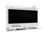 Beijing Floating Entertainment Center, One Superior Shelf, Two Shelves, Space For Tv, White B070P337163
