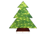 4FT Lighted Christmas Tree, 110 Warm White LEDs, Snowflake & Iridescent Design, Weather-Resistant 70580903