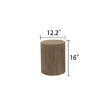 Set of 3 Nautral Wood Coffee Table with clear and visible tree rings W2729P199132