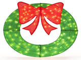 48" Pre-Lit Christmas Wreath - 200 LED Lights , IP44 12984977