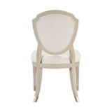 Contemporary Light Oak Finish Chenille Upholstered Wooden Side Chairs Set of 2 Dining Furniture B011P318937