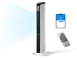 US Standard TS-03RW Tower Fan, 110V 65W, 42 Inch, Cylindrical Shape, No Water Tank, Black & White 46938143