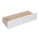 Wood Canopy Bed with two Drawers, Full Size Canopy Platform bed With Support Slats .No Box Spring WF303304AAK