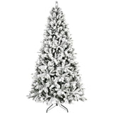 ZNTS 7.5FT PE/PVC/Pine Mixed Christmas Tree with Colorful + Warm Light 10-Function LED, Memory Wire & 33201672