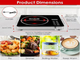 3500W Electric Single Burner Cooktop 110V - Rapid Heating Hot Plate with 4 Preset Modes 11568545