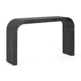 52" Wood Console Table with Curved Edge, Natural Texture, Perfect for Entryways and Living Rooms N760P282826B