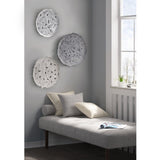 Textured Feather 3-piece Metal Disc Wall Decor Set B03598805