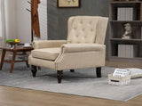 Wood Frame Armchair, Modern Accent Chair Lounge Chair with Sturdy Wood Legs for Living Room Bedroom 48781286