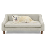 Durable Elevated Dog Sofa Bed,Pet sofa with modern irregular armrest design,Comfortable soft dog W487P266085