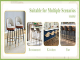 360 &deg rotatable bar.Modern Brown and Light Gray Spliced Color PU comfortable upholstered bar W1151P268923