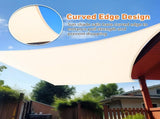 16'X16' Cream HDPE sunshade sail 03829201