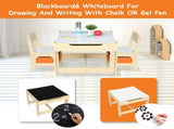 Children's Wooden Table And Chair Set With Two Storage Bags 45081745