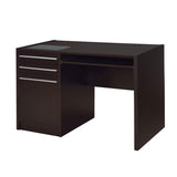 Connect-it Office Desk with Charging Station in Cappuccino B016P163683