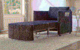 Upholstered Convertible Sleeper Sofa, 31.5" Pull Out Sofa Bed with 5-Position Adjustable Backrest, N719P272689B