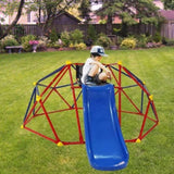XCF007 6ft Dome climber with 1.2m slide for age 3 climber with Climbing Stones W1711P208408