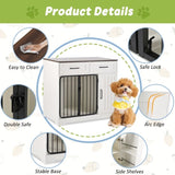 GO 37.4" Crate Furniture, Indoor Kennel with 2 Drawers and Storage Cabinet, Modern Furniture N704P265255K
