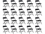 10pcs Injection Molding Classic Garden Plastic Folding Chair Black 36671449