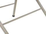6pcs Elegant Foldable Iron & PVC Chairs for Convention & Exhibition Light Brown 09014703