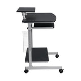 Compact Computer Cart With Storage, Espresso 36352791