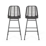 Sawtelle Outdoor Wicker Barstools 65481.00GRY
