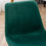 Aufurr Modern Velvet Dining Chair, Set of 2, Green T2574P164538