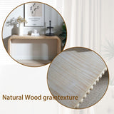 Natural Console Table, 59in Entryway Table, Curved Waterfall-style Table,Console table with W2729P263652