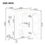 20" Bathroom Vanity with Sink, Bathroom Vanity Cabinet with Two-tier Shelf, Adjustable Shelf, Solid N725P246925B
