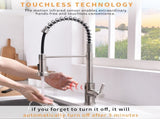 Touchless Kitchen Faucet,Hands Free Automatic Smart Kitchen Faucet Black Smart Kitchen Faucet W1932P156239