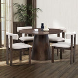 Wooden Dining Chairs Set of 2, Modern Boucle Upholstered Side Chairs,Mid Century Modern W2582P188305