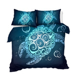 Turtle Queen Bedding Set for Boys Girls 3 Piece Beach Theme Duvet Cover Teal Turquoise Sea Turtle 20254041