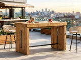 41" Bar Table, Counter Height Pub Table with Sturdy Tabletop 84214305