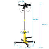 ZNTS 1660lbs Transmission Jacks Quick Lift Dual Spring , Hydraulic Transmission Jack 2 Stage Hydraulic w/ W46557316