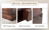 Modern Simple Walnut Colored Texture Sticker MDF Coffee Table - 43.3"x21.6"x17.2" Practical W1151P230543