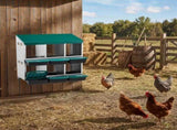 Chicken Nesting Box, 6 Compartment Nesting Box for Laying Eggs, Wall Mount Chicken Brooder Box with 18526224