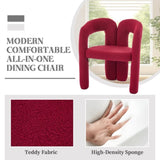 COOLMORE Contemporary Designed Velvet Fabric Upholstered Accent/Dining Chair /Barrel Side Chairs W395P224755