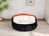 Oversized Bean Bag Chairs,Multicolor Faux Fur Couch Filled with Shredded Sponge,Large Lounger Sofa 34969345