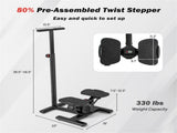 Multi-Functional Exercise Stepper - StepTwist Design, 300lbs Capacity, Non-Slip PedalsStable Metal 55977092
