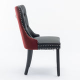 Furniture, Modern, High-end Tufted Solid Wood Contemporary PU and Velvet Upholstered Dining Chair 94894593