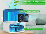 Small Household Dehumidifier for Bathroom Closet RV, RealTime Humidity Readout, 1.1L Tank Auto 84675922