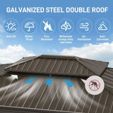 10'X12' Outdoor Double-roof Hardtop Gazebo 02952064