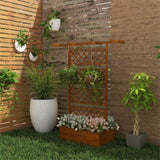 Wooden PlanterFlower shelf,Wooden Garden Trellis 12527710
