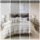 King/Cal King Cotton Jacquard Duvet Cover Mini Set B03596465