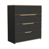 Zoe Dresser, Superior Top, Four Drawers -Black / Light Oak B20092120