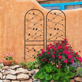 4 Pack Metal Garden Trellis 71" x 19.7" Rustproof Trellis for Climbing Plants Outdoor Flower Support W1586P268006