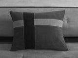 7 Piece Faux Suede Comforter Set Black Cal King B03597217