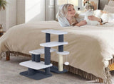 2-in-1 Cat Stairs & Tree with Sisal Scratching Post, 4 Levels Pet Steps for Elderly Cats & 45804327