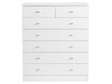 Modern Simple 7-Drawer Dresser White 57169329