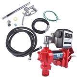 ZNTS Diesel Gasoline Fuel Transfer Pump 20GPM 12V w/Oil Meter for Gas Diesel Kerosene 71597434