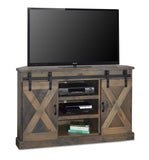 56 inch Corner TV Stand for TVs up to 60 inches, No Assembly Required, Barnwood Finish GL-B108P160155