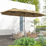 Outdoor beach umbrella/Double-Sided Sun Umbrella 11765031